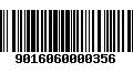 Código de Barras 9016060000356