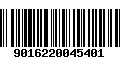 Código de Barras 9016220045401