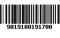 Código de Barras 9019100191700