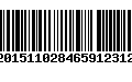 Código de Barras 9020151102846591231231