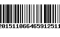 Código de Barras 9020151106646591251105