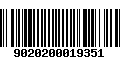 Código de Barras 9020200019351