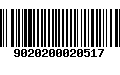 Código de Barras 9020200020517