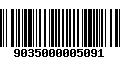 Código de Barras 9035000005091