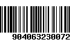 Código de Barras 904063230072