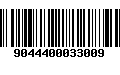 Código de Barras 9044400033009