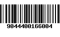 Código de Barras 9044400166004