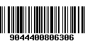 Código de Barras 9044400806306