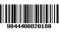 Código de Barras 9044400820180