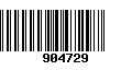 Código de Barras 904729