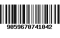 Código de Barras 9059670741042