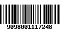 Código de Barras 9098001117248