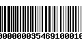 Código de Barras 9100000003546910001045