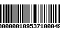 Código de Barras 9100000010953710004990