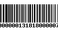 Código de Barras 9100000013181800000790