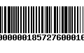 Código de Barras 9100000018572760001043