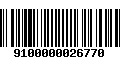 Código de Barras 9100000026770