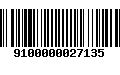 Código de Barras 9100000027135