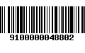 Código de Barras 9100000048802