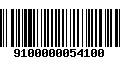 Código de Barras 9100000054100