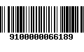 Código de Barras 9100000066189