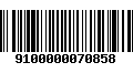 Código de Barras 9100000070858