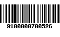 Código de Barras 9100000700526