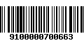 Código de Barras 9100000700663