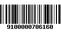 Código de Barras 9100000706160