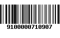 Código de Barras 9100000710907