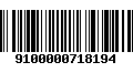 Código de Barras 9100000718194