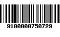 Código de Barras 9100000750729