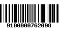 Código de Barras 9100000762098