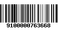 Código de Barras 9100000763668