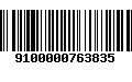 Código de Barras 9100000763835