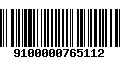 Código de Barras 9100000765112