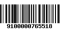 Código de Barras 9100000765518