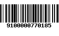 Código de Barras 9100000770185