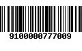 Código de Barras 9100000777009