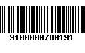 Código de Barras 9100000780191