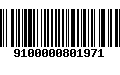 Código de Barras 9100000801971