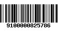 Código de Barras 9100000825786