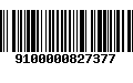 Código de Barras 9100000827377