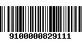 Código de Barras 9100000829111