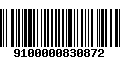 Código de Barras 9100000830872