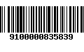 Código de Barras 9100000835839