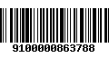 Código de Barras 9100000863788