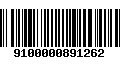 Código de Barras 9100000891262