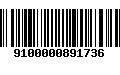 Código de Barras 9100000891736