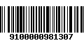 Código de Barras 9100000981307